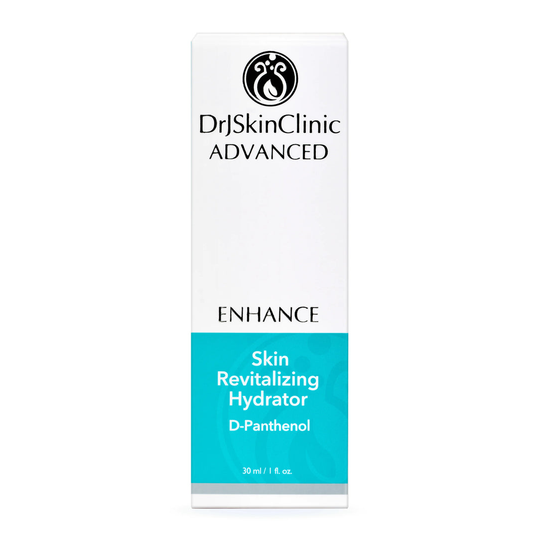 DrSkinClinic Advanced Enhance Skin Revitalizing Hydrator with D-Panthenol packaging displayed on a white background.
