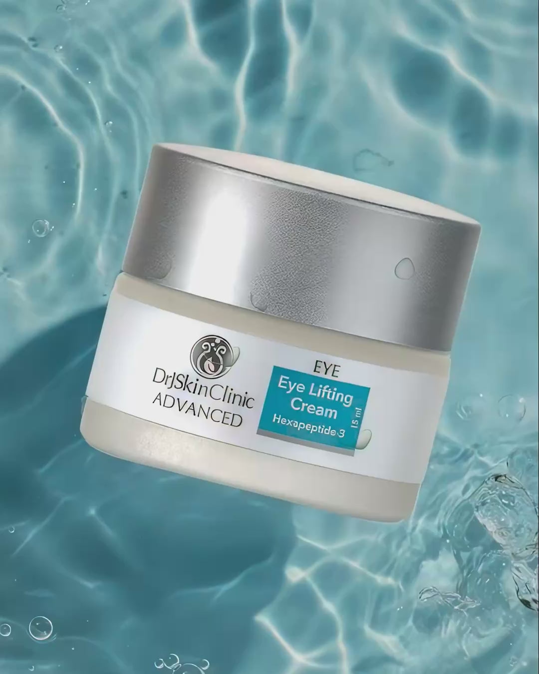 Eye Lifting Cream floating in a pool of water